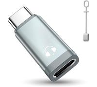 Lightn-ing to USB C Audio Adapter with Line Control,Lightn-ing to USB C Headphone Adapter for iPhone 16/15 Series,Not for Charging and Data Transfer,Grey