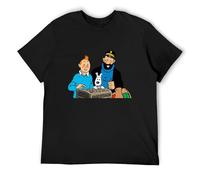 Lightn T-Shirt Tribes and Winks to Tin-Tin, Black XXL
