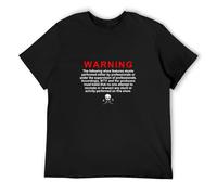 Lightnin Adult T-Shirts Jackass Warning Fitted Jersey Black 3XL