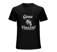 Lightnin Gene Vincent 'Be Bop A Lula' Mens T Shirt 100% Cotton - 1950's Rock'n'Roll, Rockabilly BlackXL Black XL