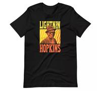 Lightnin Hopkins Custom Design Graphic Tee Shirt Lighting Unisex t-Shirt Black XL