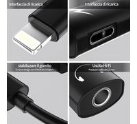 Lightning A Jack 3.5mm Adapter For Iphone 14 Earphone Aux Audio Cable Charger Accessories For Apple For Ipad Earphone Headphone Splitter Dongle