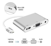 Lightning - Adaptateur AV numérique HDMI et VGA Audio Adaptateur iphone ipad multicolore ADAPTATEUR AUDIO