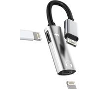 Lightning Adapter 2in1 Jack Headphone And Charger For Iphone 14 For Ipad For Apple Earphone Audio Cable Splitter Connector Dual Jack Auxiliary Music Accessory Tablet Headsets Charging Aux 3