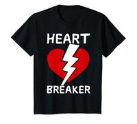 Lightning Bolt Heart Breaker. Enfants, garçons et filles, Saint-Valentin T-Shirt