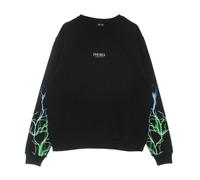Lightning Crewneck Sweat-shirt leger a col rond pour hommes Noir/vert/bleu clair BLACK/GREEN/LIGHTBLUE XL