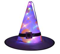 Lightning Deals Of Today Prime Chapeau de sorcière LED pour Halloween, chapeau pour la fête d'Halloween, costumes de jeu de rôle pour Halloween, accessoires de jeu de rôle pour la fête d'Halloween