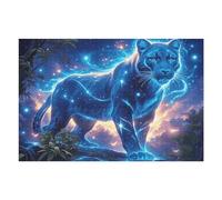 Lightning Panthère Noire 1000 Pieces Casse tête Expert Confirmé en Carton sans Déformation Bêtes fantastiques Très Difficile Niveau Expert Jeu De Société Collection Cadeau Premium 1000 PCS