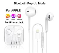 Lightning pour Apple casque pour iPhone 14 13 12 11 Pro Max X 8 Plus écouteurs Bluetooth filaire écouteurs accessoires Rouge