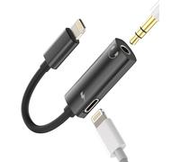 Lightning To 3.5 Mm Headphone Jack Adapter (2 In 1) Iphone Accessory Apple Mfi Certified Charger Headphone Jack Cable For 14 13 12 11 Pro Max 7 8 Plus X Se Xs Xr Ipad Air Car Auxiliary Splitter