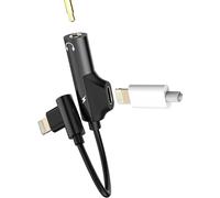 Lightning To 3.5mm Headphone Jack Adapter And Charging (2 In 1) For Apple Mfi Aux Adapter For Iphone 14 Charging Connector For Ipad