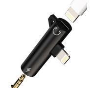 Lightning to 3.5mm Jack Adapter for iPhone (2in1) Charging Headphone Audio Cable for Apple MFi Certified Earphone Charger Splitter Headphone Cable Adapter for iPad Dongle