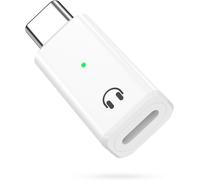 Lightning to USB C Audio Adapter,USB C to Lightning Adapter for Headphones and Earphones for iPhone Air 17 16 15 Pro Max Plus,iPad Air/Pro,Not for Charging,White