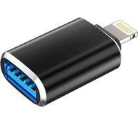 Lightning USB Adapter for Apple iPhone 14 13 12 11 Pro Max 7 8 Plus X SE XS XR for iPad Air OTG Cable USB Jack Key Download Photo Reader Cards Mouse Splitter Card Reader Accessories