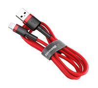 Lightning-USB-Kabel Baseus Cafule 2.4A 1m, rot