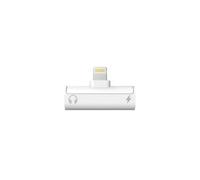 - Lightning vers prise casque/adaptateur de charge - Lightning mâle pour Lightning, mini-phone stereo 3.5 mm femelle - blanc