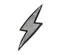 Lightnings Patches - Embroidered Thunder Motifs, Iron Sew Craft Embellishments | Apparel Accessory Customization Solutions, Jackets Wallets Hats Fabric Pants Application for Garment Personalization