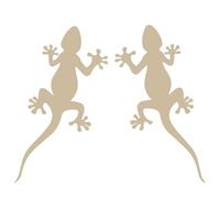 LightningSigns - Autocollants gecko pour camping-car 2 unités 14 x 8 cm (crème)