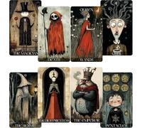 LIGHTOF JUSTICE Cartes de tarot Daydream pour les débutants, jeu de tarot de style surréaliste de rêve, cartes de prédiction de fortune