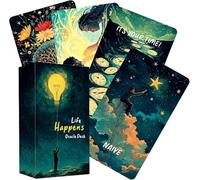 LIGHTOF JUSTICE Cartes Oracle Life Happens, cartes Oracle d'amour pour débutants, clarifier les situations de vie Oracle Deck, guide spirituel
