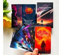LIGHTOF JUSTICE Higher Self Messages Oracle Cards Deck, cosmique Oracle Deck vous aident à dissiper les doutes et à vous autonomiser dans l'amour, la vie et la carrière