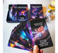 LIGHTOF JUSTICE Higher Self Messages Oracle Deck, Cosmic Oracle Cards, Spirit Oracle Cards Deck vous aident à créer votre meilleure vie tout en travaillant vers vos objectifs