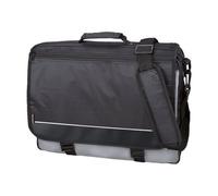 LiGHTPAK Sac à bandoulière 'WAVE', Polyester, noir/gris NOIR G