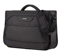 Lightpak Messengerbag Solar, Tragetasche aus Polyester, Business Umhängetasche mit Organizer-Fach Bagage Cabine 43 Centimeters 9 Noir (Schwarz)