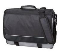 LiGHTPAK Sac à bandoulière 'WAVE', Polyester, noir/gris NOIR G