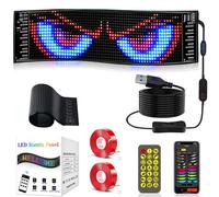 Lightride Devil Eyes, Animated Eyes for Car Windshield Light, Programmable Flexible Dynamic LED Display Soft Screen with App Control and Remote Controller for Cars Trucks (1Pc-14.6 * 3.94 in)