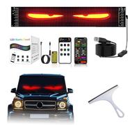 Lightride Devil Eyes- Led Eyes for Car Windshield, Led Eyes for Truck Windshield, Devil Eye Light for Cars, for Cars & Trucks Windshield Easy To Install, with Remote Controller (4.72 * 23.4in)