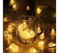 Lights à billes de cristal solaire étanches 30 LED de 8 modes | Lumières de cordes solaires extérieures 21 pieds | pour intérieur, extérieur, fête ， jardin, Noël, Halloween, vacances ， Décoration de