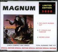 LIGHTS BURNED OUT CD FRENCH CASTLE COMMUNICATIONS 1988 3 TRACK 3" SPECIAL EDITION LIMITED TO 5000 COPIES B/W IF I COULD LIVE FOREVER AND SACRED HOUR (CD37)