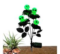 Lights - Green Rose Skull Powered Graveyard Lamp | Frightening Decor your and Thanksgiving fLightsThanksgiving festivities with this -powere, 4 Rose Skull Swing Lamp Graveyard Decor for Outdoor