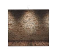Lights Hit The Brick Wall Print Tapis de séchage de cuisine absorbant l'eau pour comptoir Utilisation quotidienne
