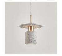 Lights Indoor Industrial Single Head Chandelier With Screw Marble Hanging Lamp Flush Mount Ceiling Fixture For Decor Living Room Bedroom Kitchen Dining Room(Black)/White