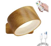 Lights of Sweden - Applique murale, commande tactile domestique, télécommande rechargeable, intensité variable, rotation magnétique à 360°, 3 niveaux de couleur et de luminosité, lumière double face