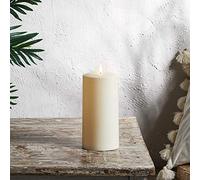 Lights4fun Bougie TruGlow® en Plastique Ivoire à LED Blanc Chaud de 20 cm pour Extérieur