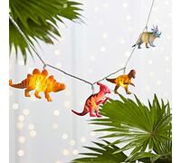 Lights4fun Guirlande Lumineuse Dinosaure avec 12 LED Blanc Chaud à Piles