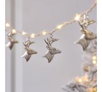 Lights4fun Guirlande lumineuse en forme de tête de cerf avec micro lumières