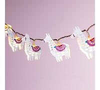 Lights4fun Guirlande Lumineuse Enfant Lamas à 10 Micro LED Blanc Chaud