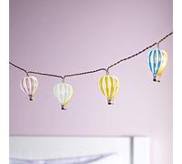 Lights4fun Guirlande Lumineuse Enfant Montgolfières à 12 LED Blanc Chaud