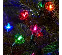 Lights4fun Guirlande Lumineuse Rétro pour Sapin de Noël à 150 LED Multicolore pour Extérieur