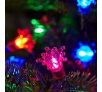 Lights4fun Guirlande Lumineuse Sapin Rétro Raccordable à 150 LED Multicolores 15 m avec Minuterie Décoration de Noël pour l’Intérieur et l’Extérieur