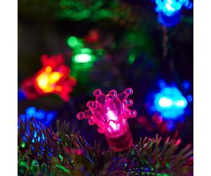 Lights4fun Guirlande Lumineuse Sapin Rétro Raccordable à 150 LED Multicolores 15 m avec Minuterie Décoration de Noël pour l’Intérieur et l’Extérieur