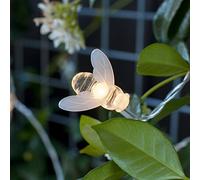 Lights4fun Guirlande Lumineuse Solaire 20 Abeilles LED pour Jardin