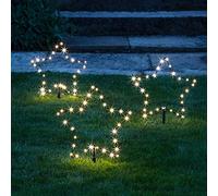Lights4fun Lot de 3 Étoiles Lumineuses à Piquer pour Extérieur
