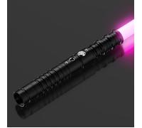Lightsaber Sabre Laser, 7 Couleurs Sabre Lumineux avec Poignée en Métal, avec Modes Sonores Dueling FX, Accessoires de Cosplay