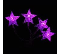 LightsGo Guirlande lumineuse d'intérieur 20 LED en forme d'étoile pour PC, Mac, chargeur de téléphone Rose 2 m