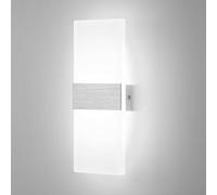 Lightsjoy 12W Applique Murale Intérieure LED Lampes Murales Modernes Haut Vers le Bas Lllumination Applique Murale chambre pour Chambre à Coucher, Couloir, Salle de Séjour, Escaliers (Blanc Froid)